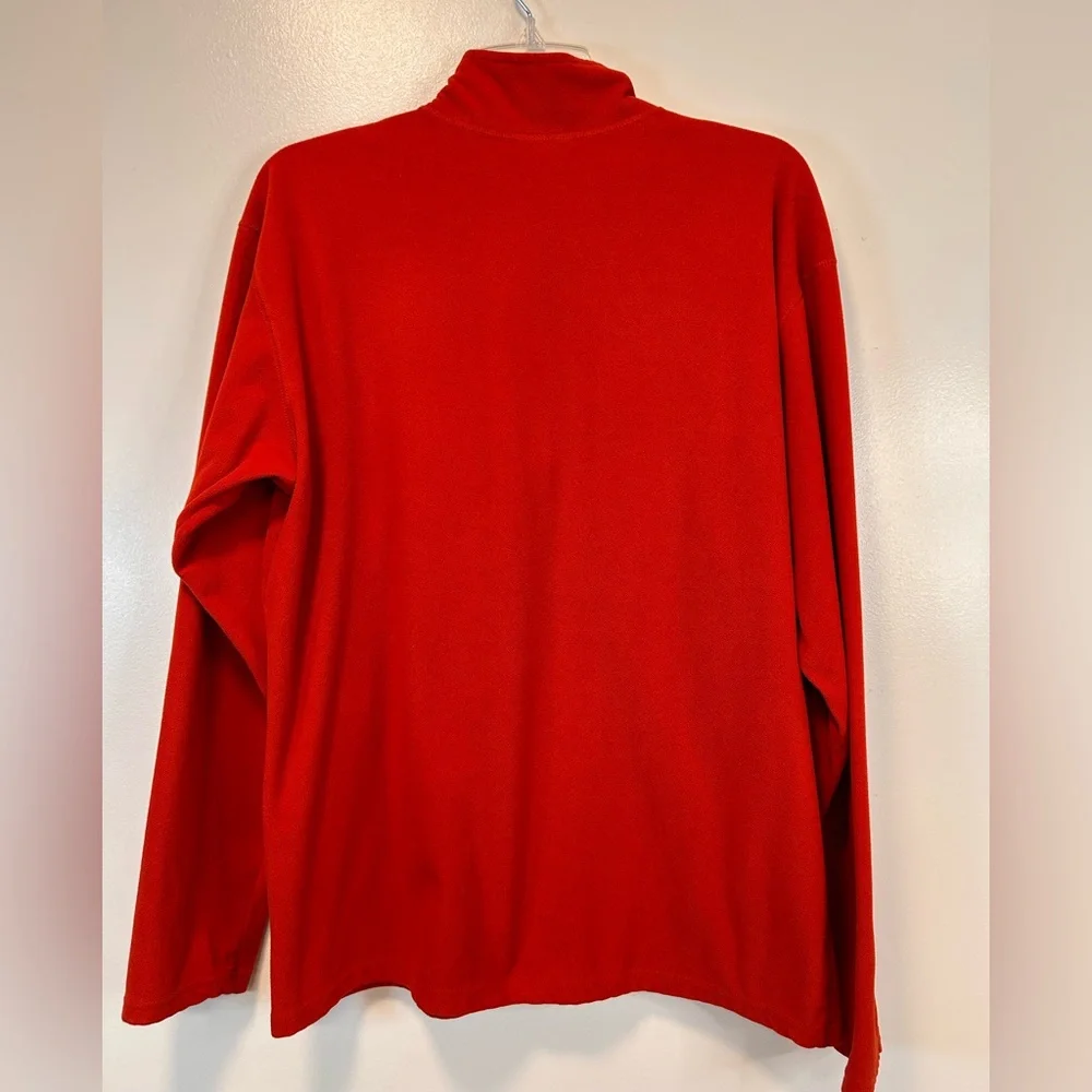The North Face Men's TKA 100 Fleece Aldo‎ 1/4-Zip Pullover Reddish Orange Medium